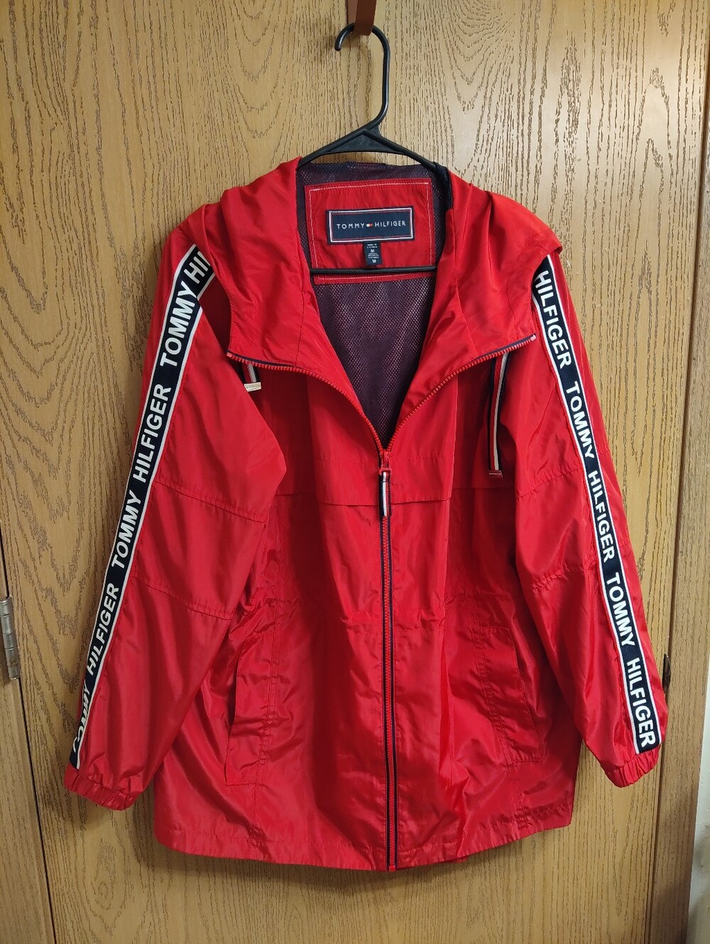 Tommy Hilfiger Red Windbreaker Jacket